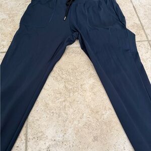 ZYIA Women’s Navy Peak Joggers with Gold Zipper regular length
